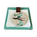 Cargar imagen en el visor de la Galería, Servilletero de madera Forrado en Diseño Inés-Infinito