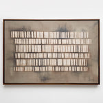Cargar imagen en el visor de la Galería, Cuadro Vestigios 120 x 180 en técnica mixta con marco de madera y textura en alto relieve.