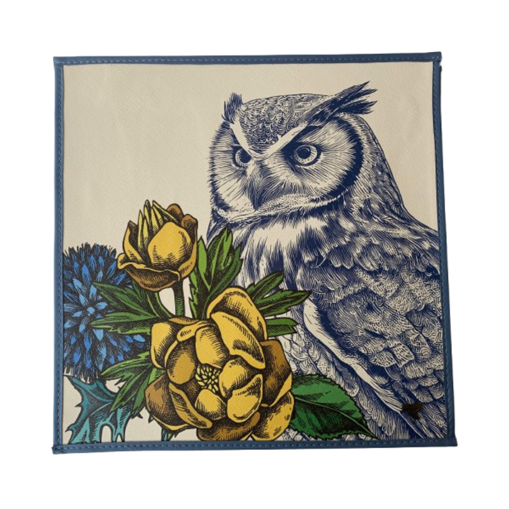 Individual Cuadrado · Diseño Buho-Estrellas