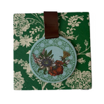 Cargar imagen en el visor de la Galería, Servilletero Madera, Forrado en Diseño Manzanilla-Hinojo
