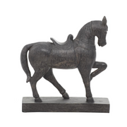 Escultura Caballo Café