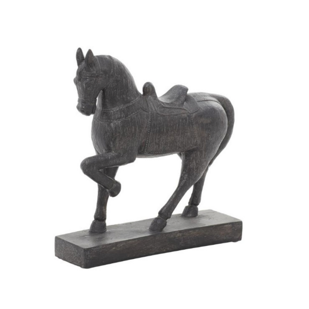 Escultura Caballo Café