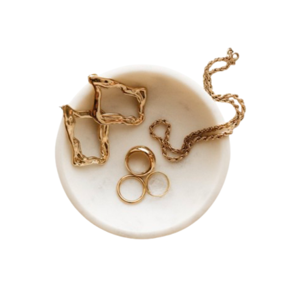 Plato Mármol Anillos