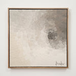 Cargar imagen en el visor de la Galería, Cuadro decorativo abstracto Áurea de 1.20x1.20cm con textura en espiral y marco de madera para muros.