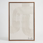 Cargar imagen en el visor de la Galería, Cuadro Decorativo Sayil I en Alto Relieve con Marco Rosa Morado y textura minimalista blanca.
